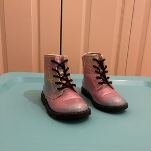 Rainbow Glitter Toodler Girl Boot